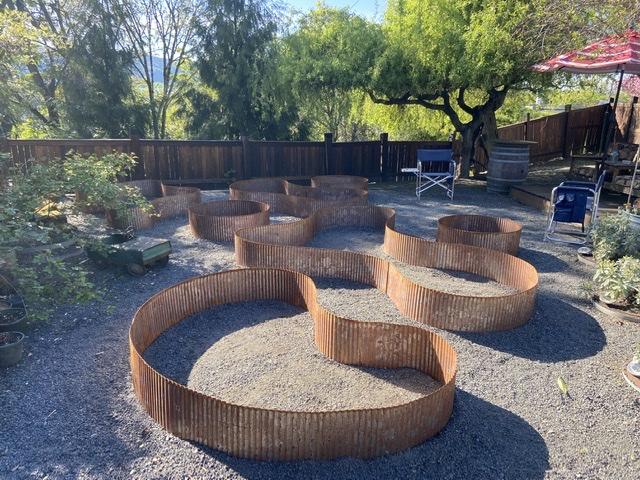 Corrugated Metal Landscape Edging